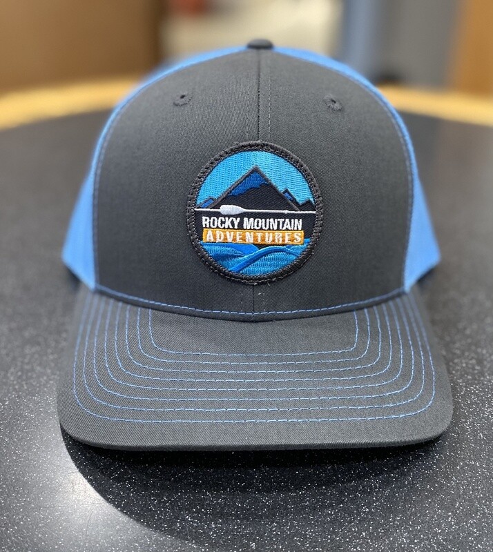 RMA Logo Hat, Color: Charcoal/Columbia Blue