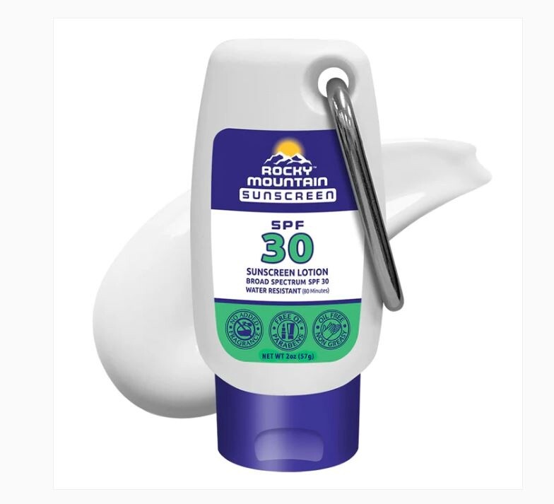 Sunscreen SPF 30 on Carabiner