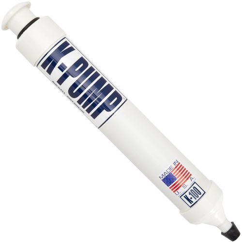 K Pump 100, Color: White, Type: w/ Check Valve