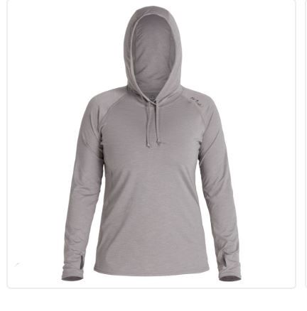Women's Silkweight Hoodie, Color: Sharkskin, Size: XS