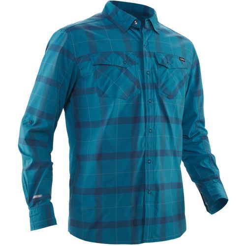 Men's Long-Sleeve Guide Shirt, Color: Fjord, Size: L