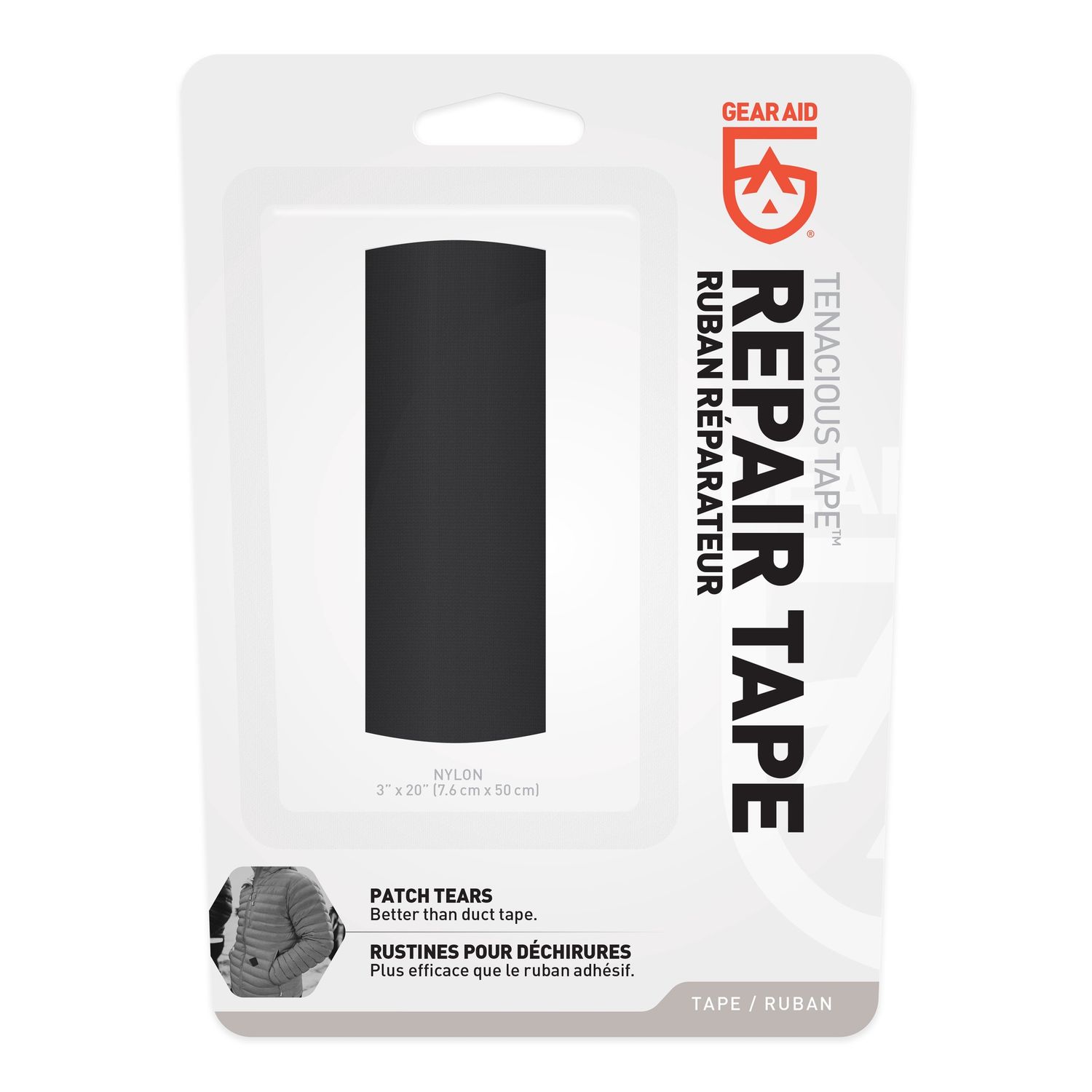 Gear Aid Tenacious Tape Repair Tape, Color: Black