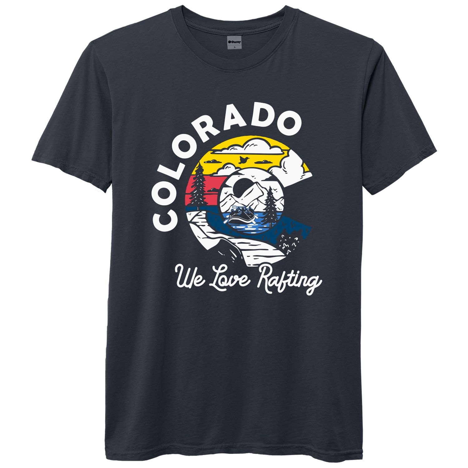 We Love Rafting T-Shirt, Color: Midnight, Size: S