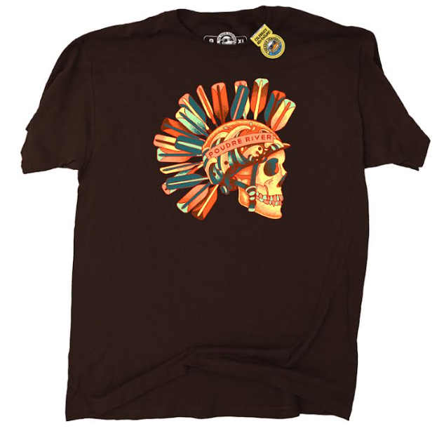 Rafthawk Poudre River T-Shirt, Color: Umber, Size: S