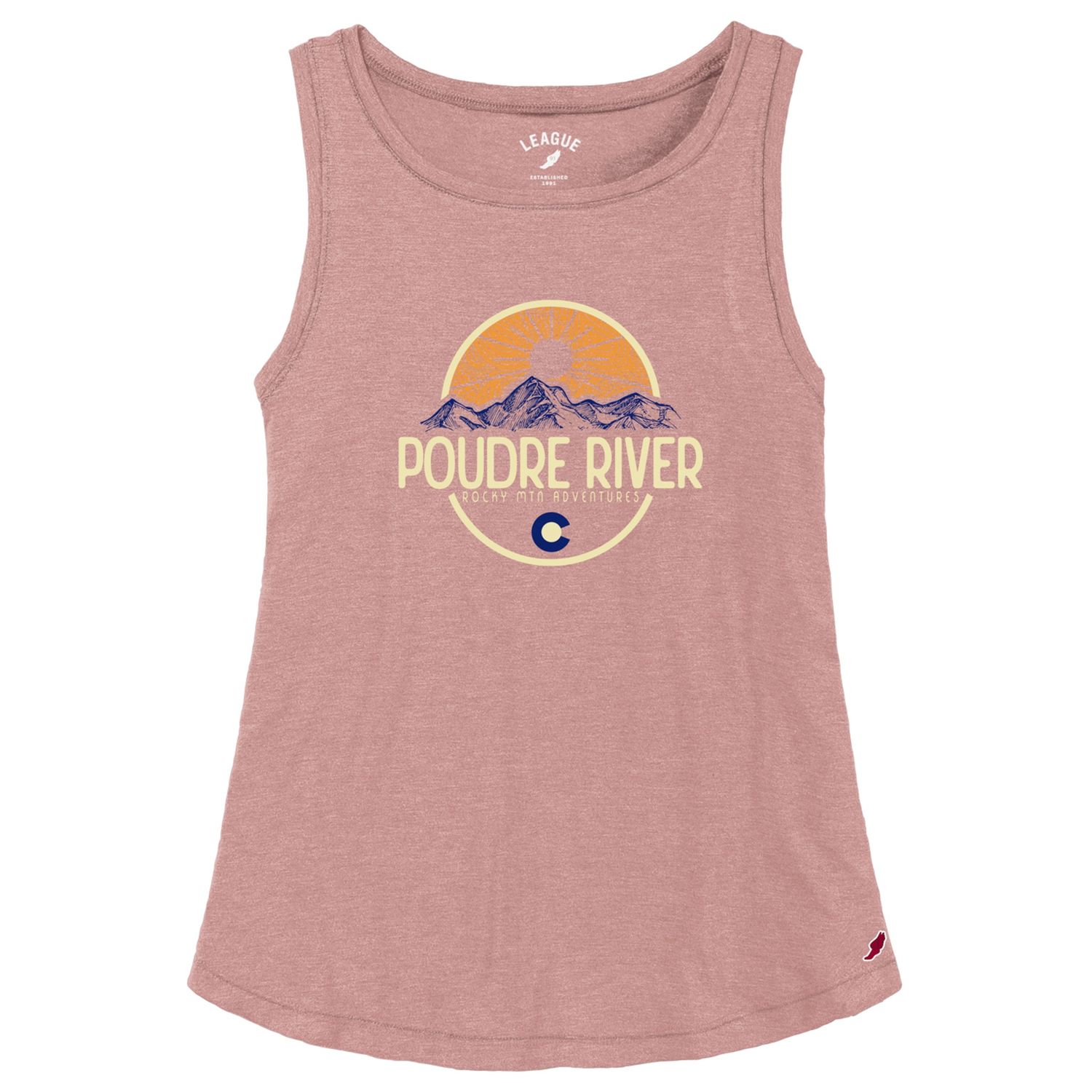 Women's Poudre River Tank, Color: Dusty Rose, Size: S