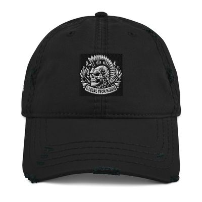 Illegal Tech House by Orville Kline - Distressed Dad Hat