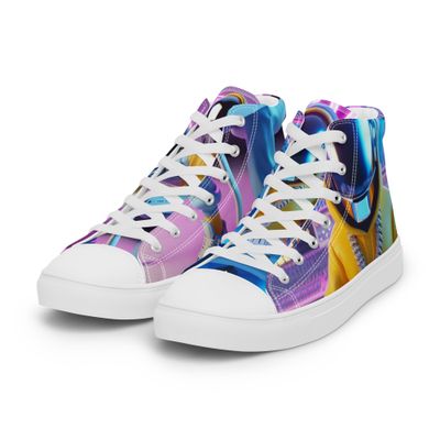 DJ RAJA BANGZ Men’s High Top Canvas Shoes
