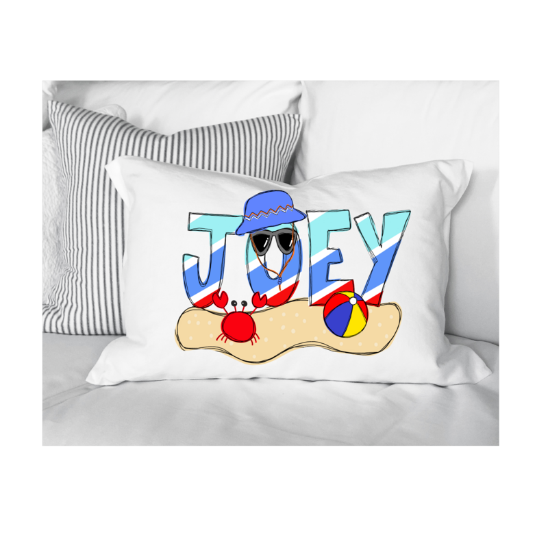 Summer, Beach Pillowcase or Pillow cover for Him or Her