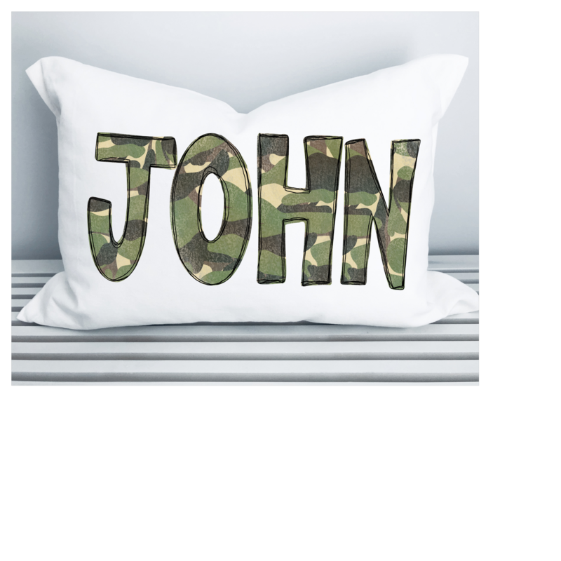 Camo Pillowcase or Pillow cover for Him or Her