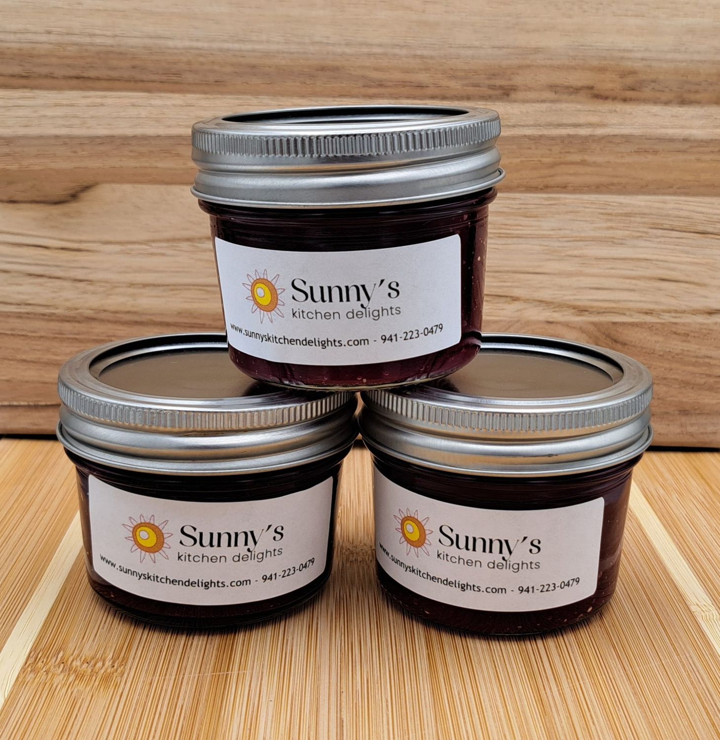 Fruit of the forest jam 4oz jar