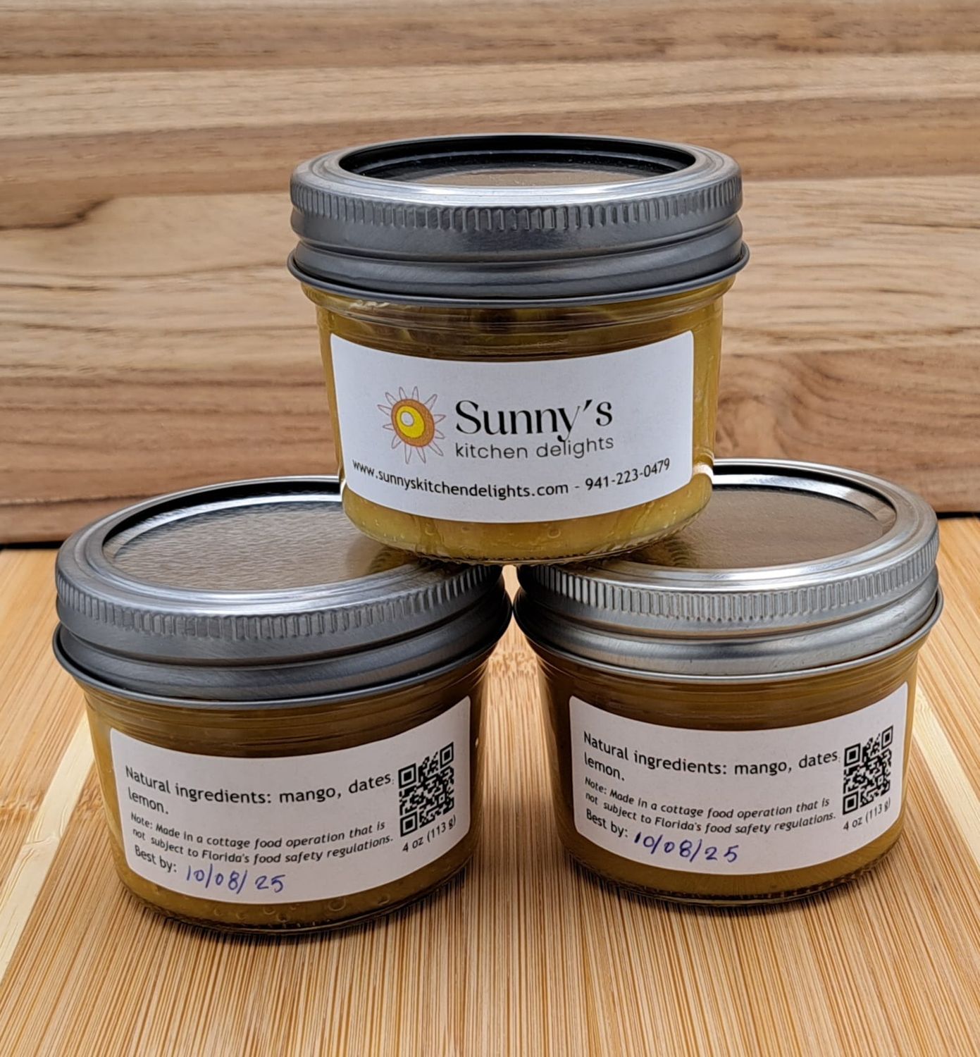 Mango Jam 4oz jar