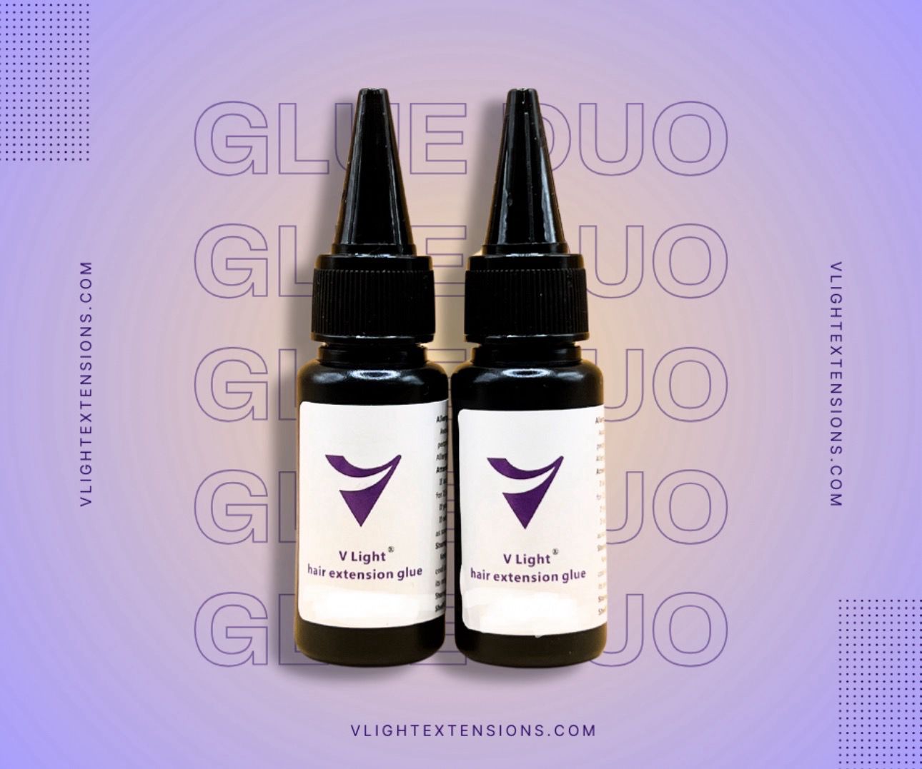 2 Pack Hair Extension Glue- BROWN