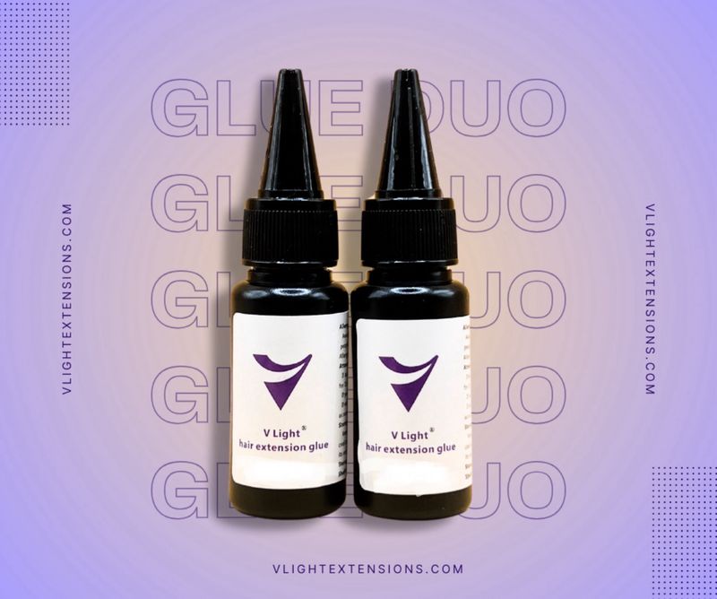 2 Pack Hair Extension Glue- BROWN