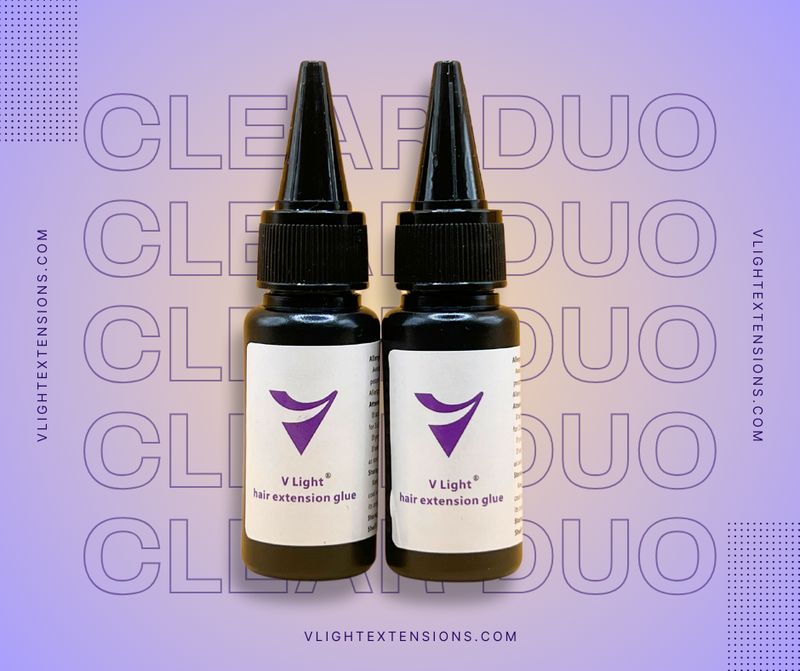 2 Pack Hair Extension Glue- CLEAR