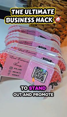 Foldable Promotion Business Cards - 100 count