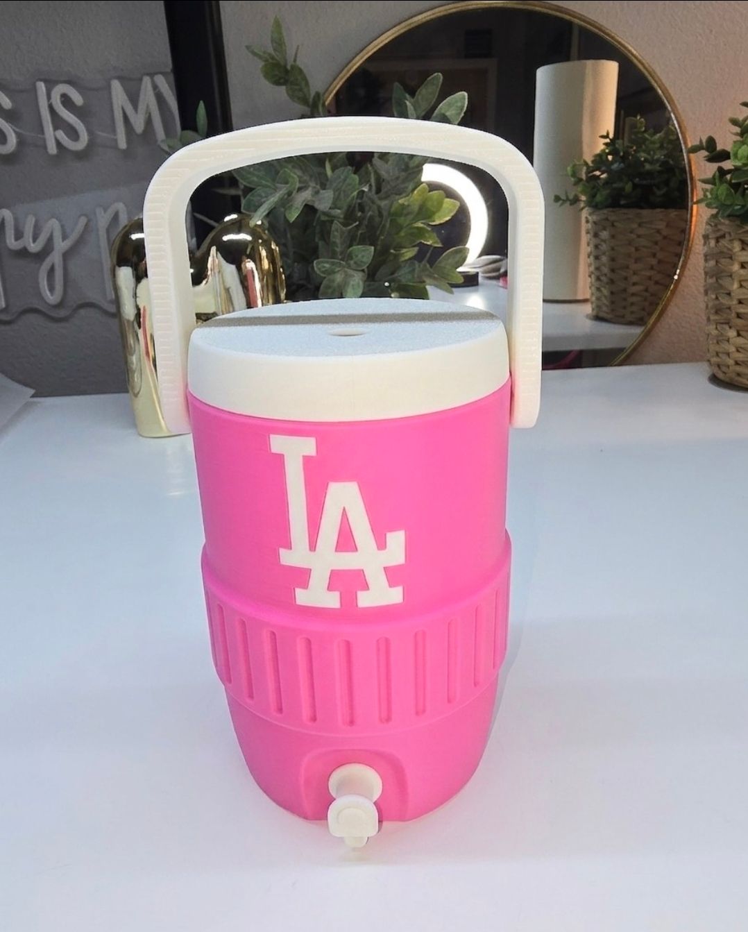 Pink LA koozie