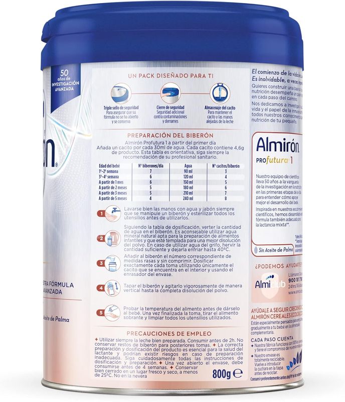 ALMIRON PROFUTURA 1 DUOBIOTIK 800 G