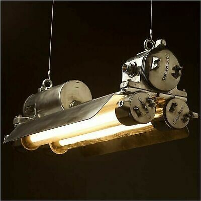 Dae Yang Flame Proof Aluminum Cast Industrial Retro Style Old Twin Tube Light
