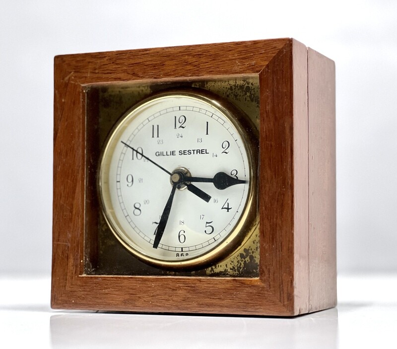Christmas Special Gillie Sestrel Vintage Style Wooden Quartz Nautical Ship Chronometer Clock
