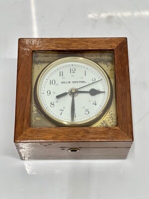 Christmas Special Gillie Sestrel Vintage Style Wooden Quartz Nautical Ship Chronometer Clock