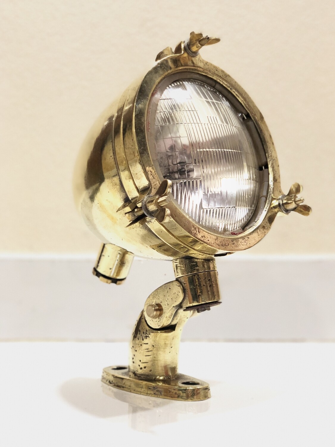 Nautical Maritime Mini Ship Boat Antique Vintage Spot Light with Stand