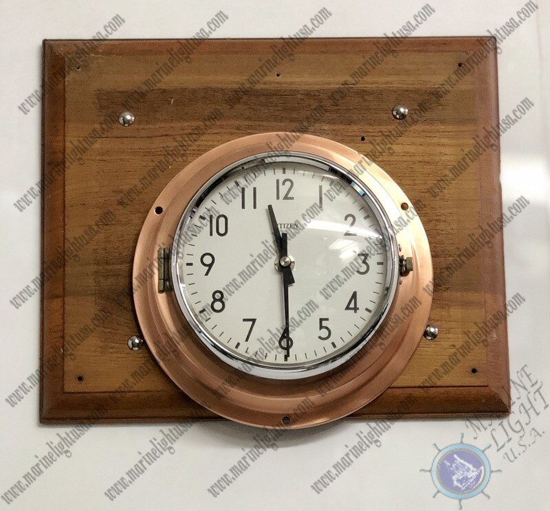 Original Old Antique Nautical Marine Ship Polished Citizen Wall Clock