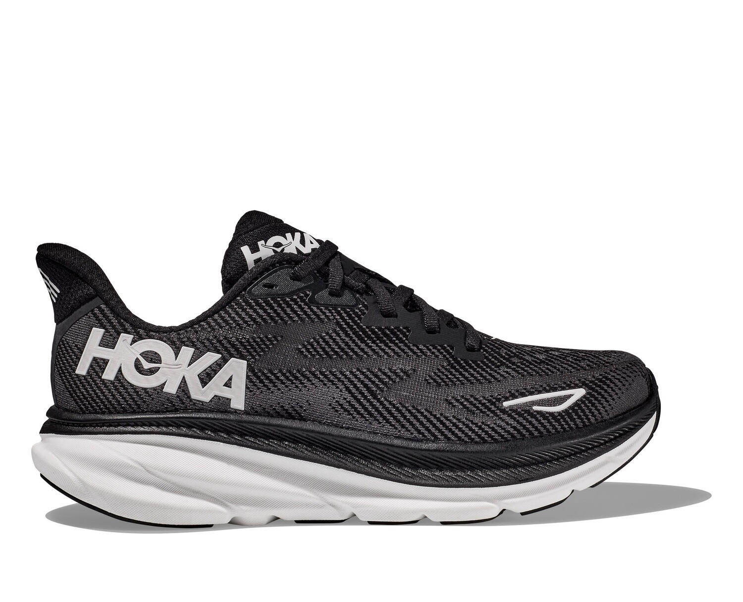 Mens Hoka  Clifton 9 Black/White