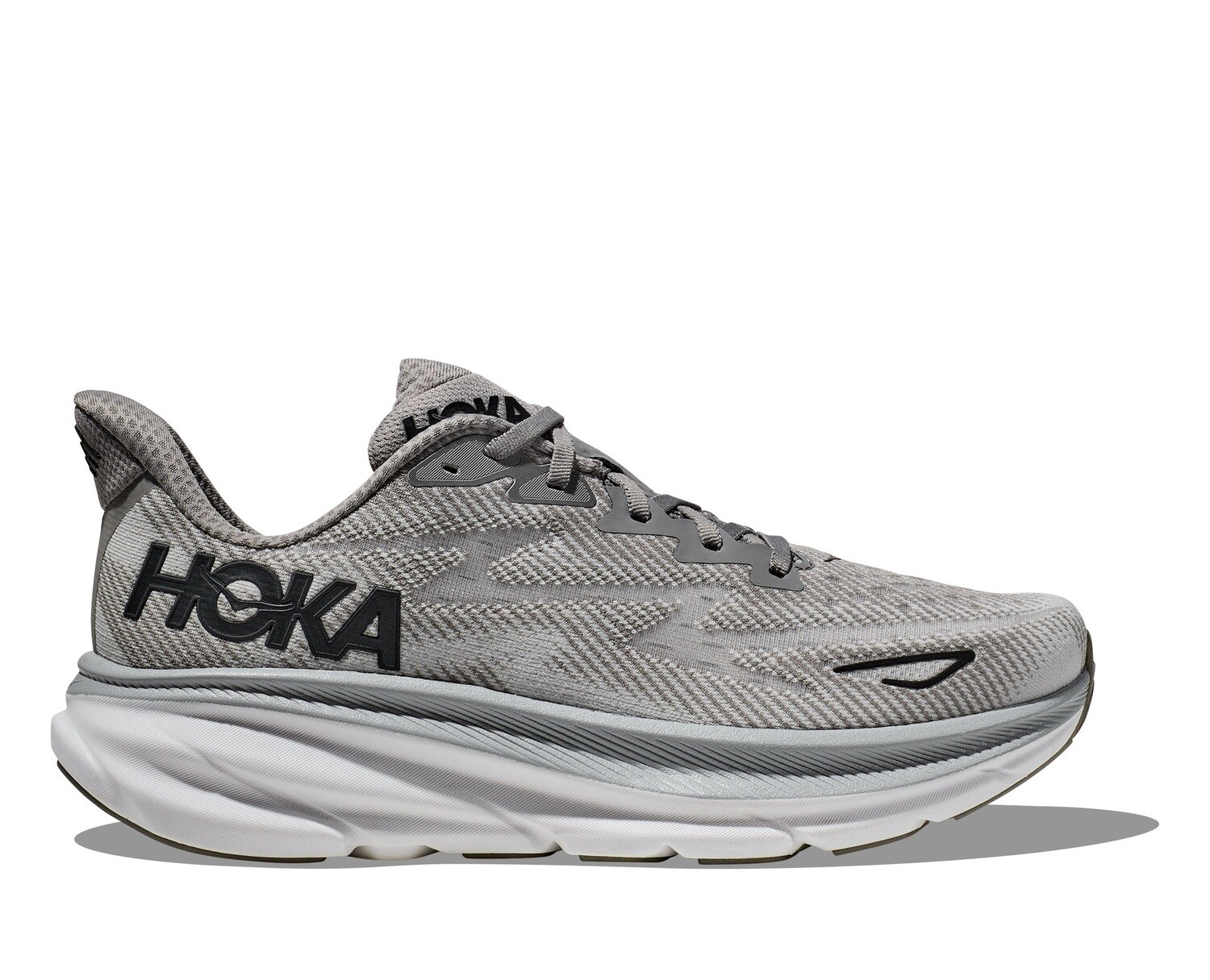 Mens Hoka Clifton 9 Grey
