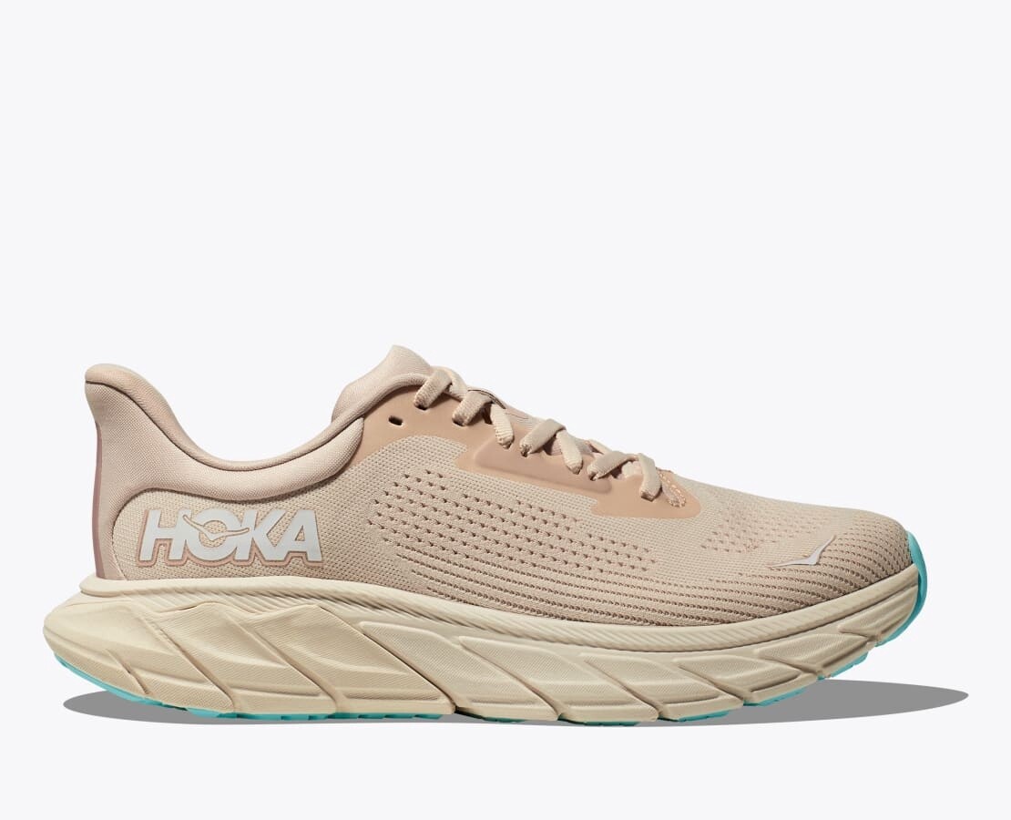 Womens Hoka Arahi 7 Cream/Blue
