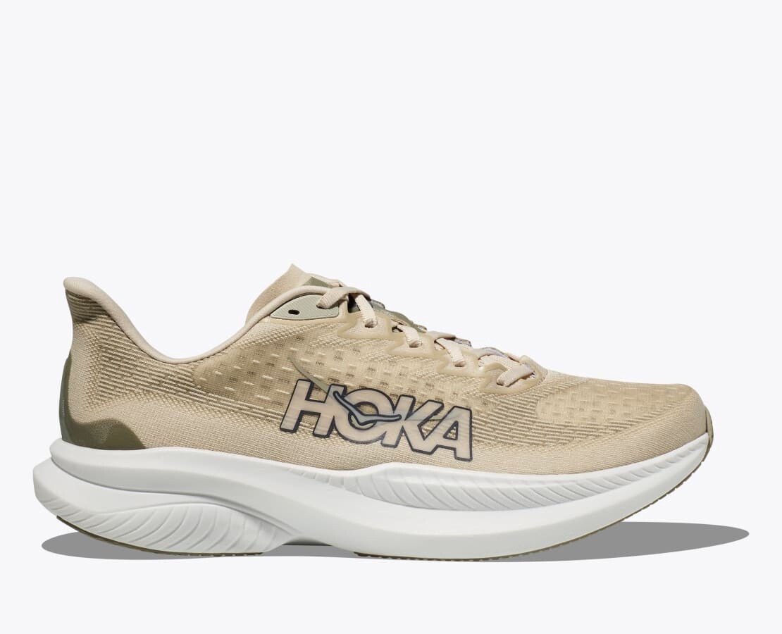 Mens Hoka Mach 6 Oatmilk/Barley