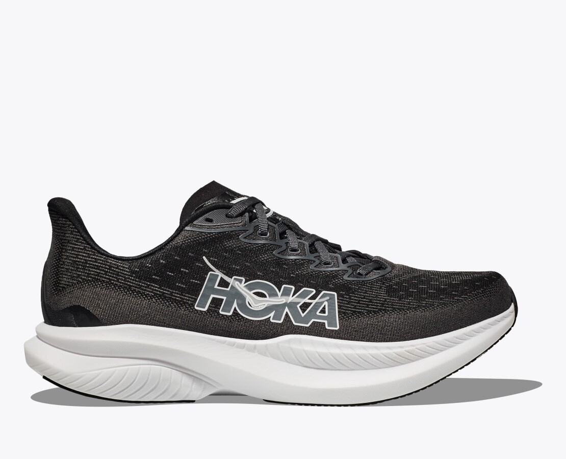 Womens Hoka Mach 6 Black/White