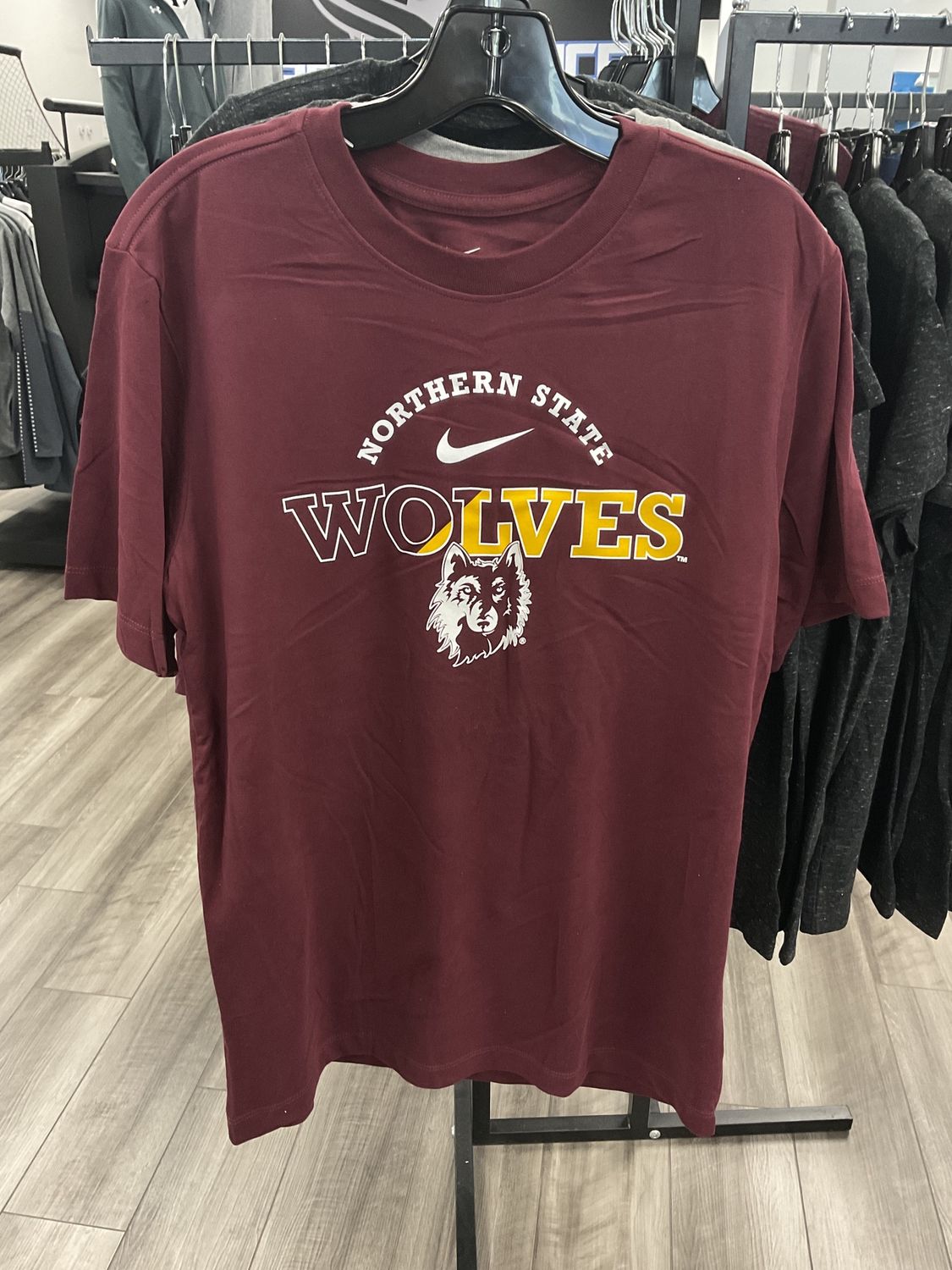 Mens NSU DriFit Cotton SS Tee Maroon