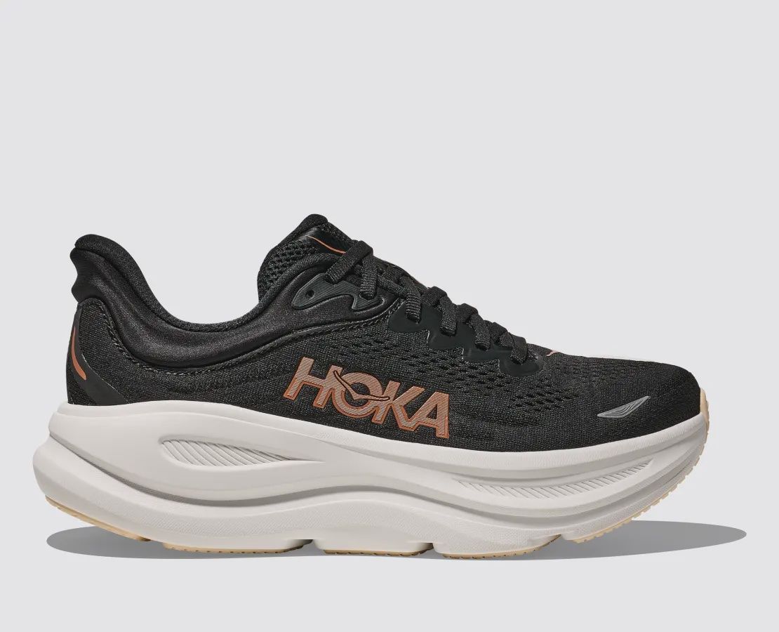 Women’s Hoka Bondi 9 Black/Rose Gold