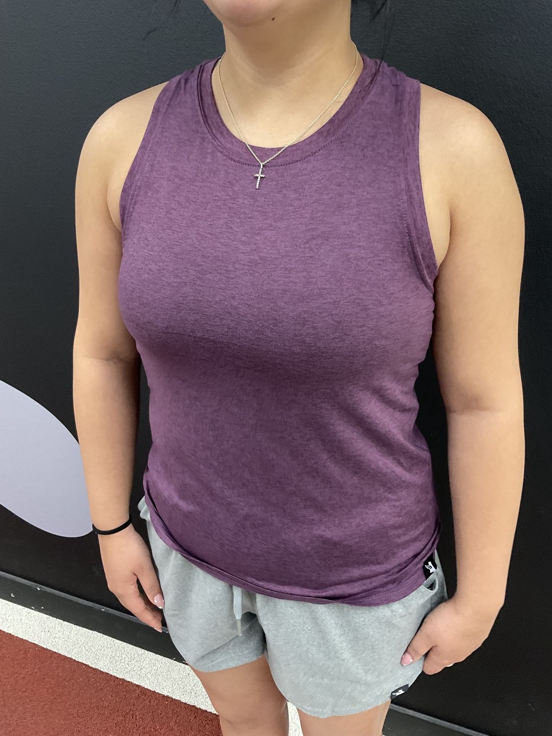 Women’s High Neck Tank Top Purple