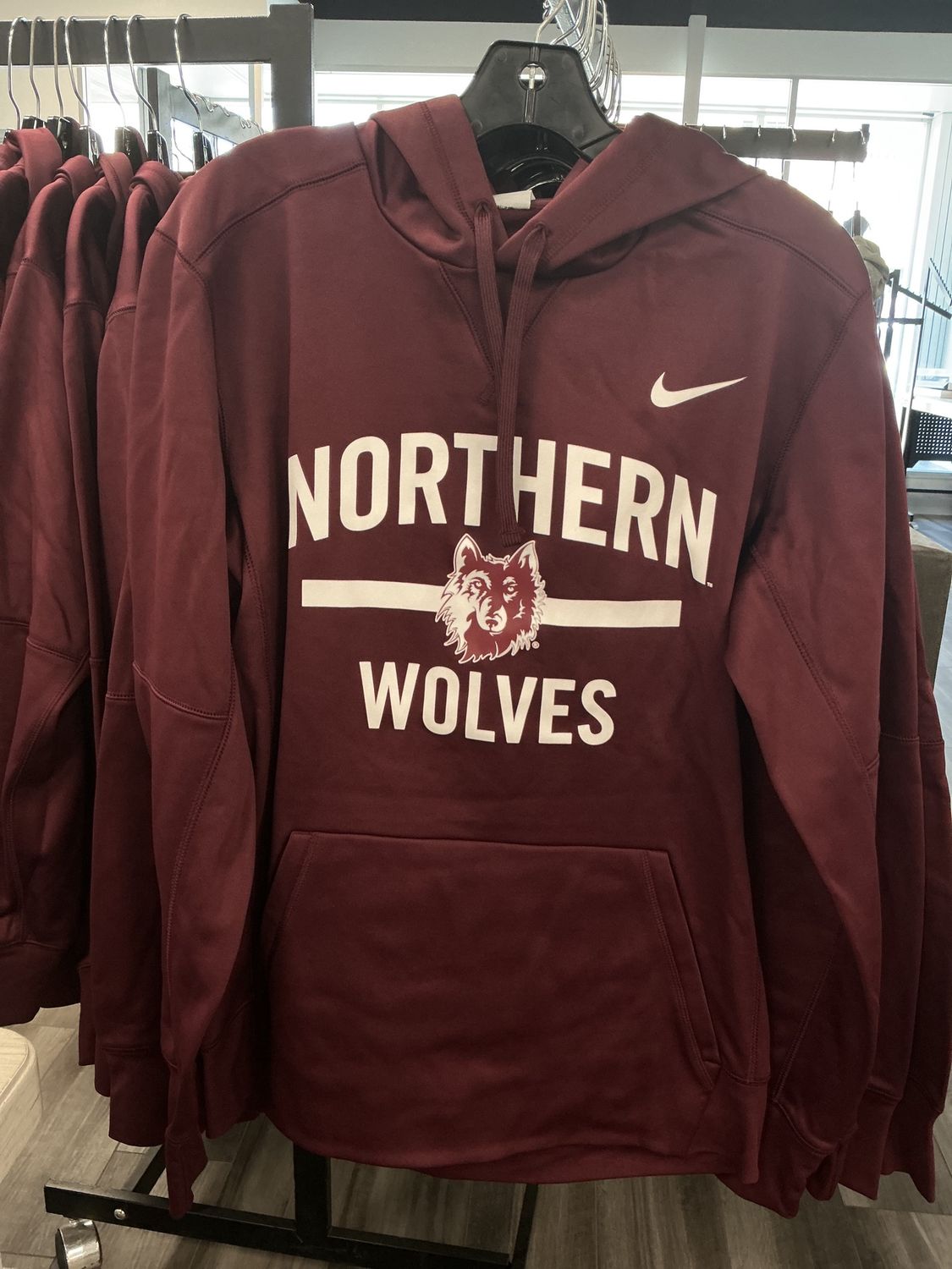 Men’s Northern Wolves Maroon Hoodie