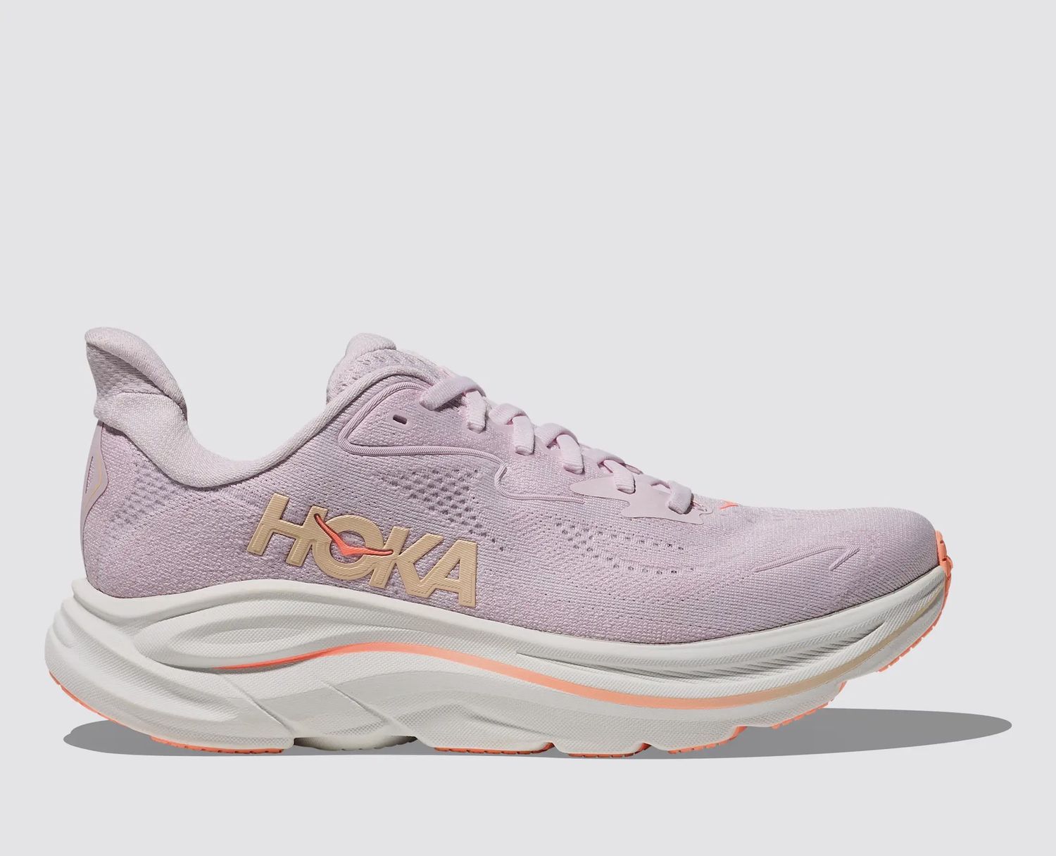 Women’s Hoka Clifton 10 Lilac Cream/Tangerine Glow