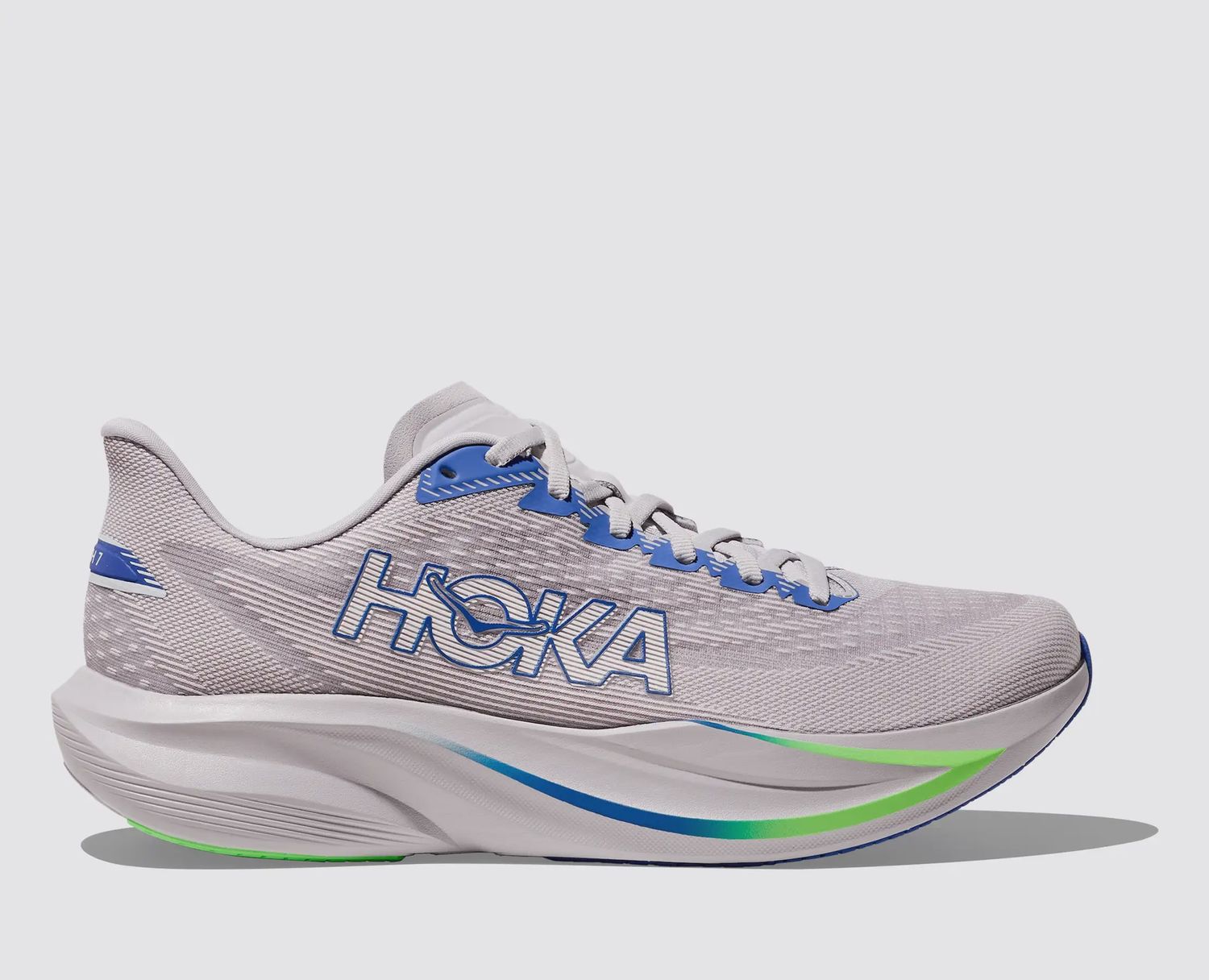 Men’s Hoka Mach 7 Ash Grey/Cobalt Blue