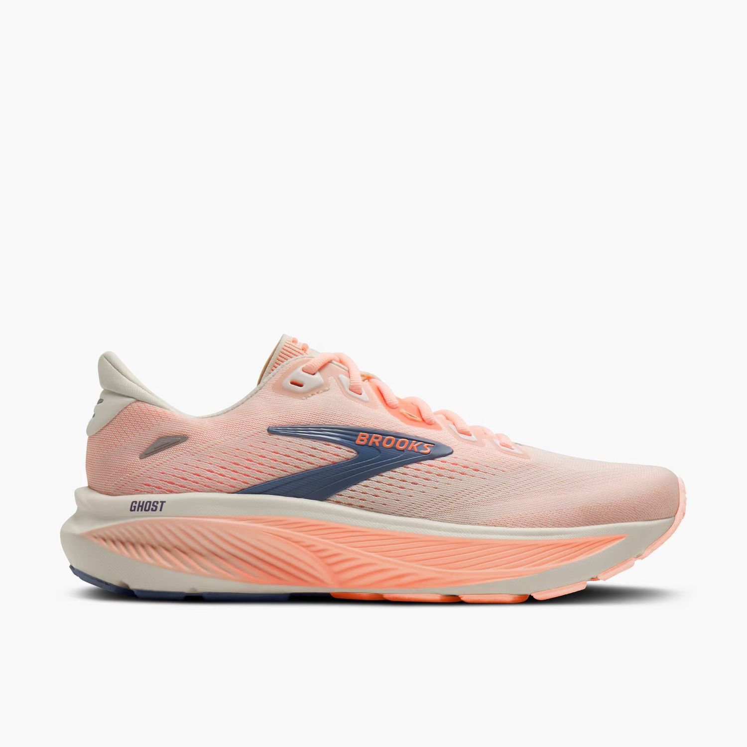 Women’s Ghost 18 Star White/Cyber Peach/Grey