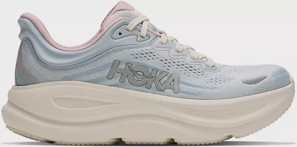 Women’s Hoka Bondi 9 GLM Alabaster/Mineral Blue