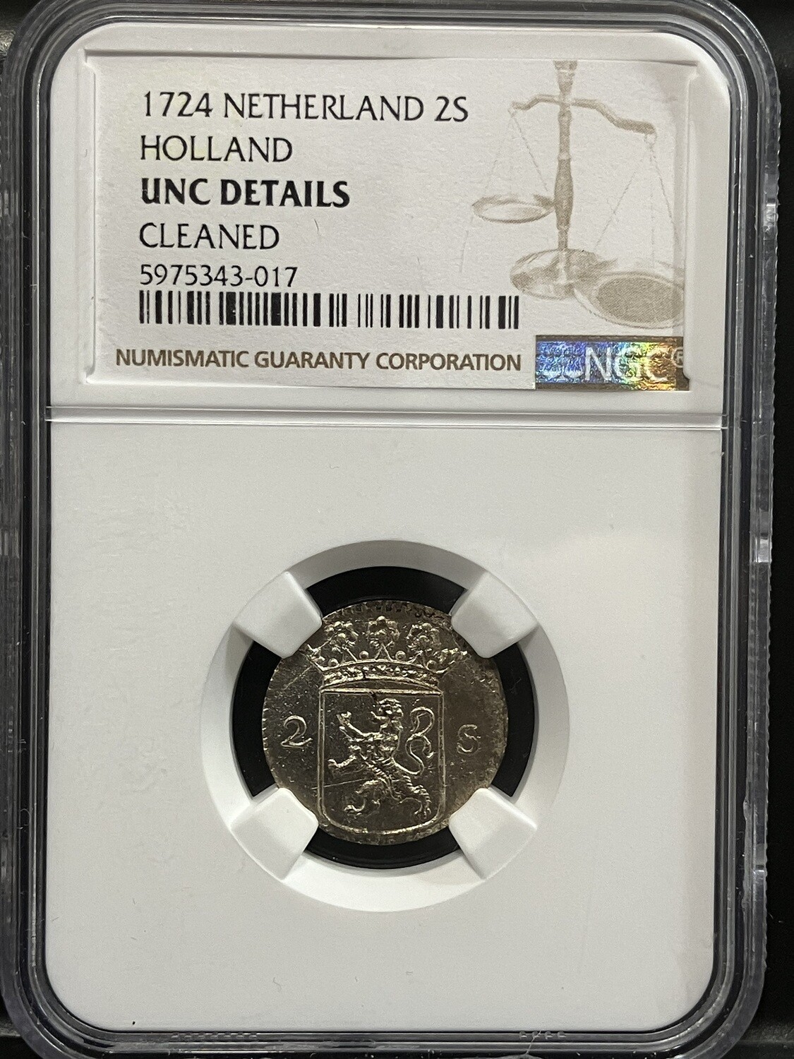 1724 NETHERLAND 2S HOLAND, NGC