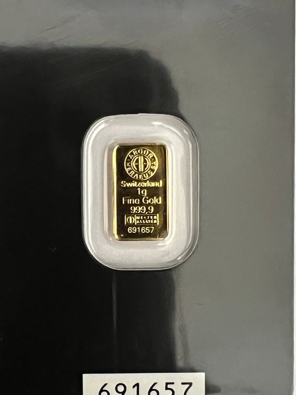 Argor-Heraeus 1 Gram Gold Bar .9999 Fine