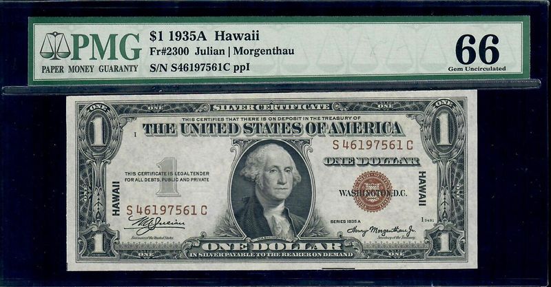 1935A Hawaii- WWII Emergency Notes