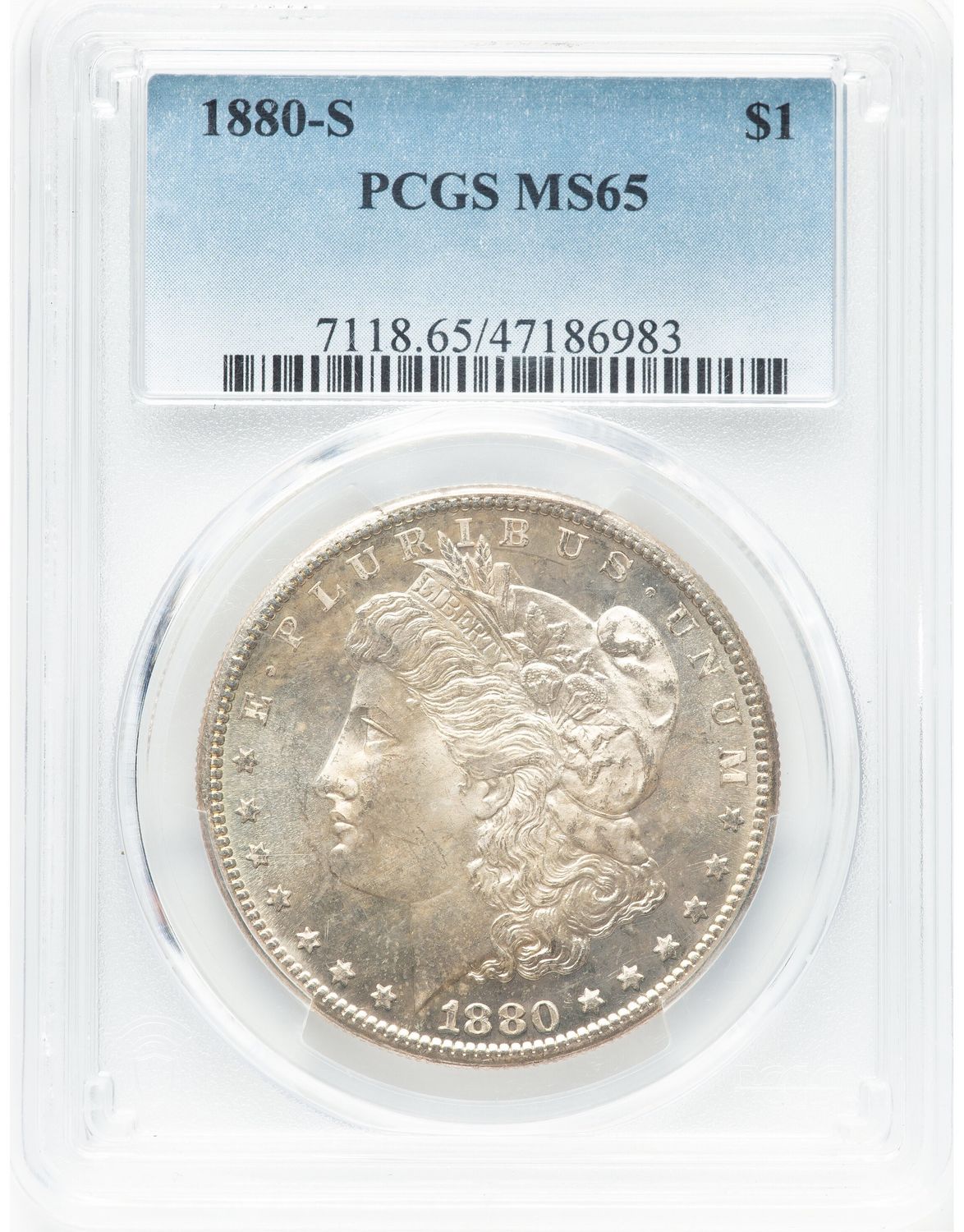 1880-S Silver Morgen Dollar MS 65  PCGS