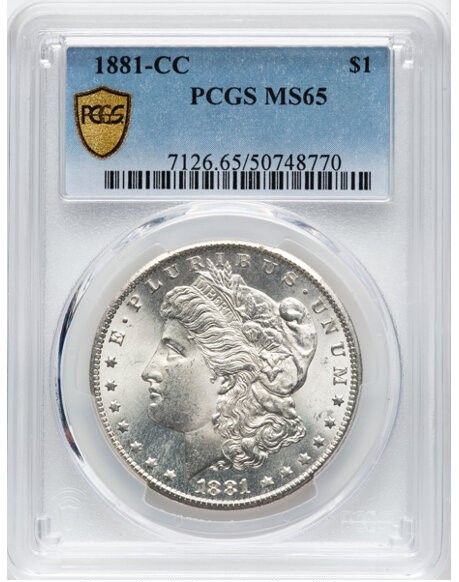 1881-CC Morgen Dollar  MS65  PCGS
