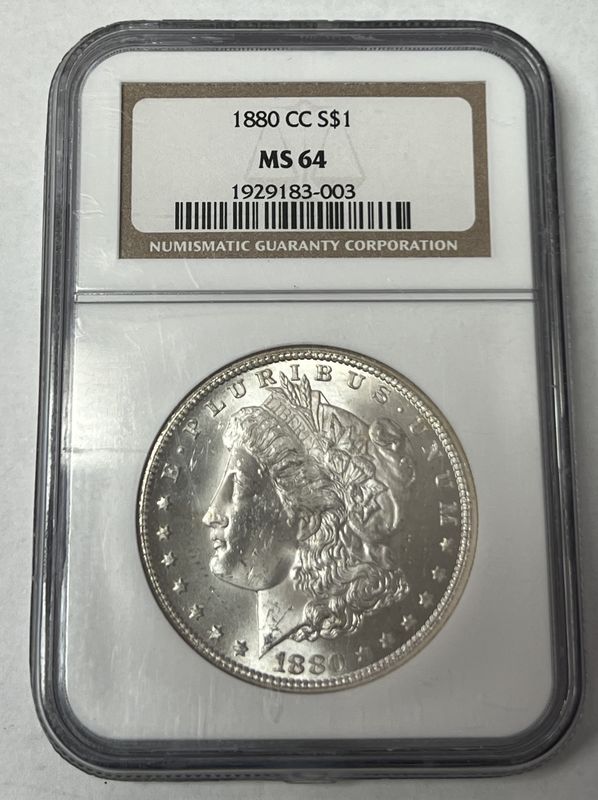 1880-CC $1 Silver Morgan PCGS MS 64