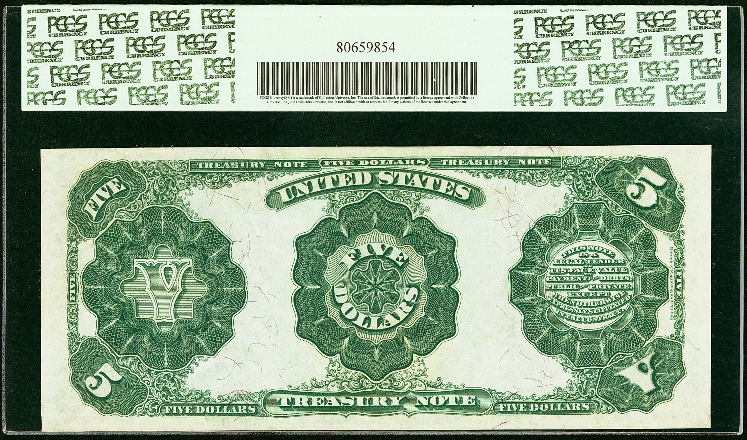 Fr. 363 $5 1891 Treasury Note PCGS Very Choice New 64