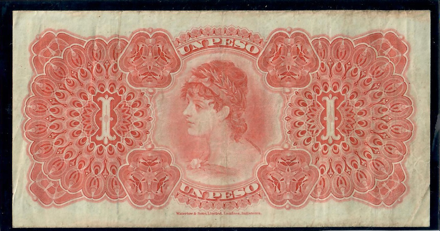 1900 GUATEMALA 1 PESO BANCO AGRICOLA HIPOTEEARIO P#S101a, VF