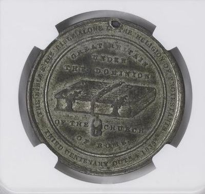 1835 Antique Tercentenary Of The First English Bible NGC XF