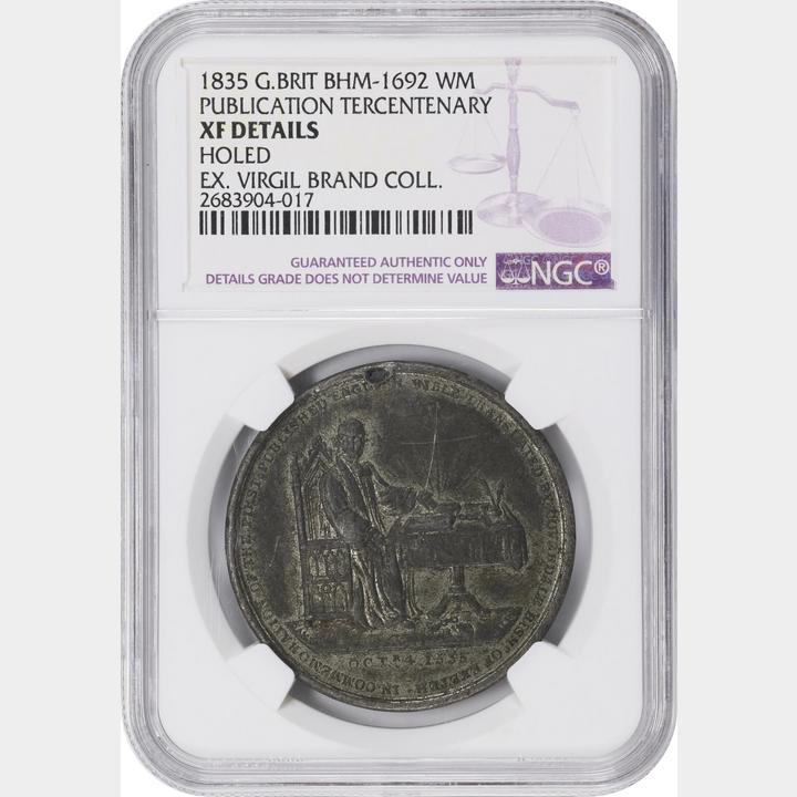 1835 Antique Tercentenary Of The First English Bible NGC XF