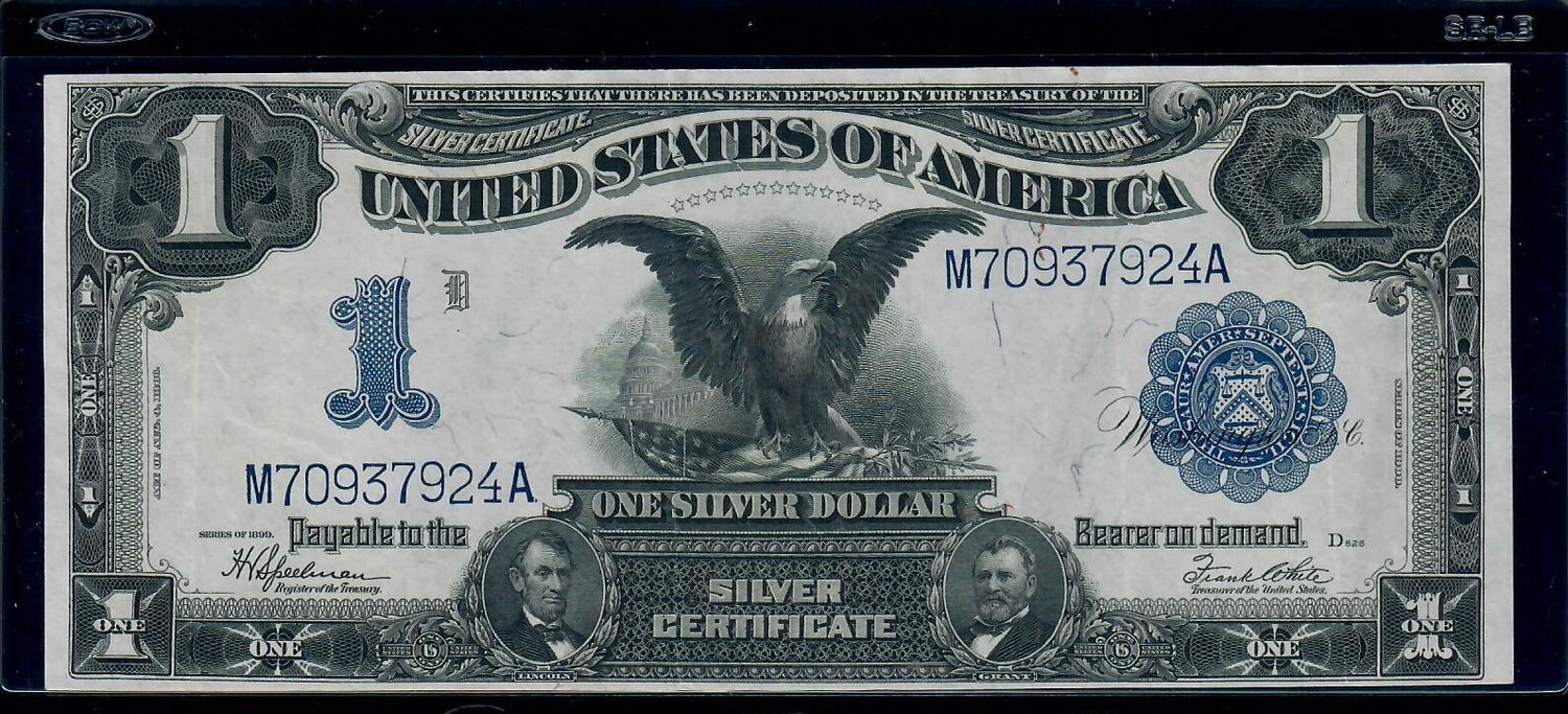 1899 ​$1 Silver Certificate Note, Fr# 236, AU